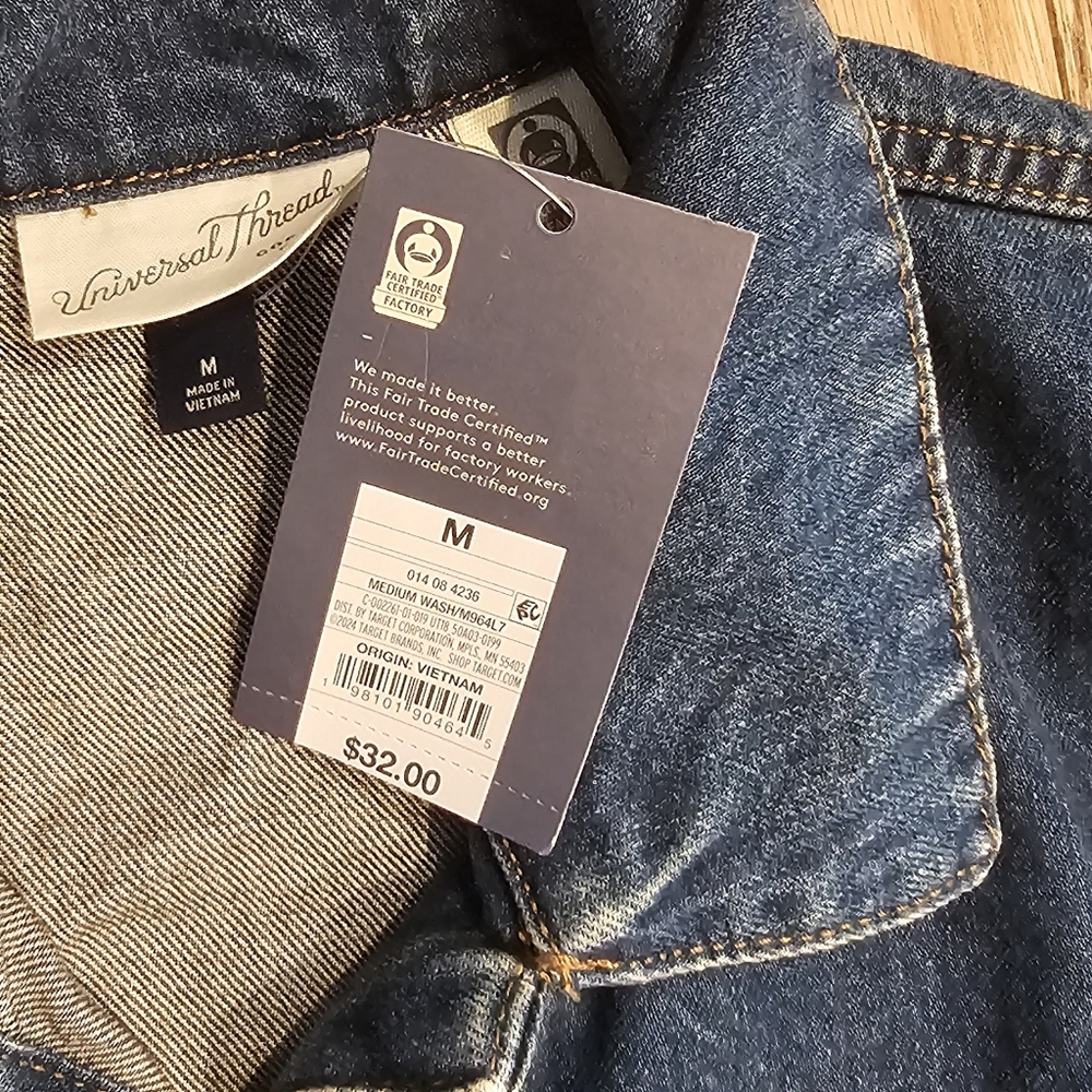 Universal Thread Blue Denim Sleeveless Jacket Vest - Picture 6 of 7